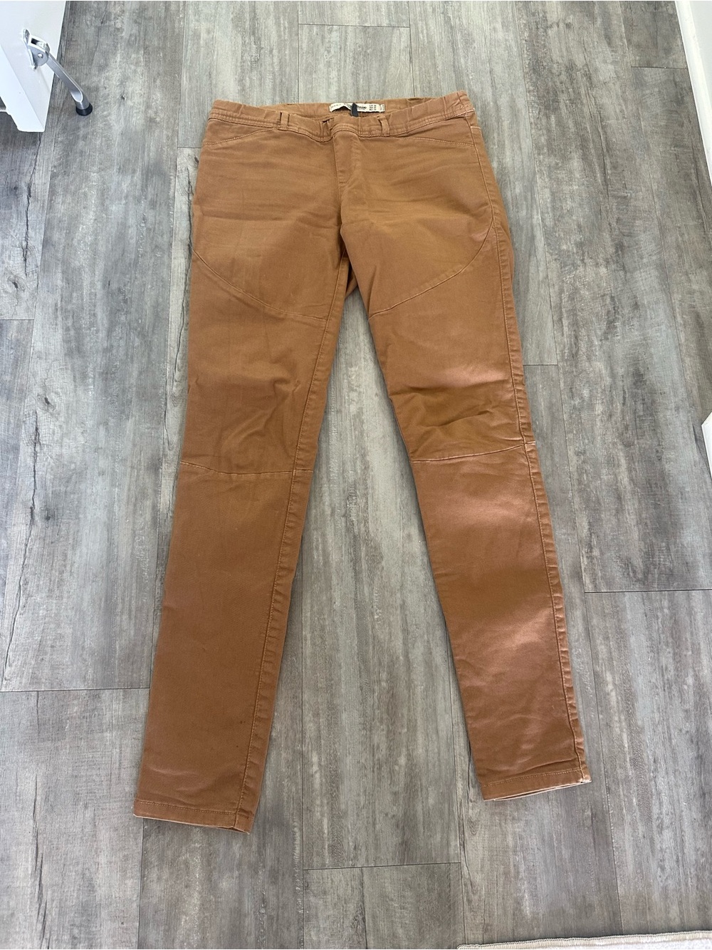Zara Slim Fit Tan-Brown Jeans